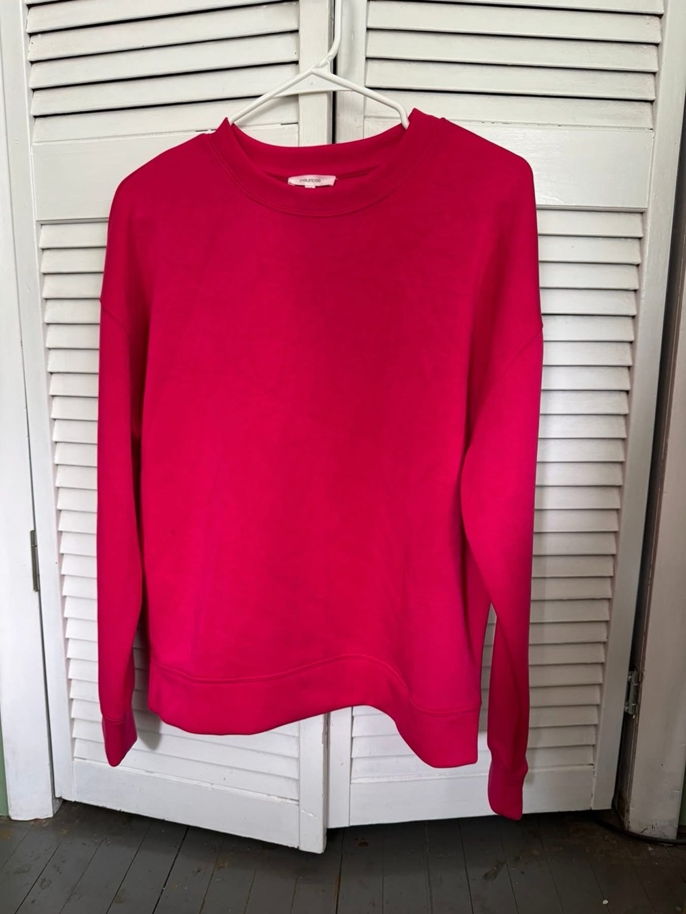Maurices Hot Pink Crewneck Sweatshirt